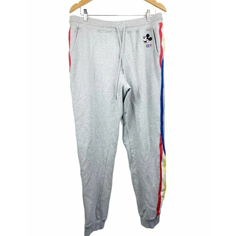 Mickey Mouse Disney Womens Joggers Gray XL